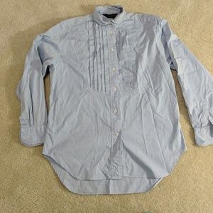 VTG Kenneth Gordon pleated button-down dress shirt